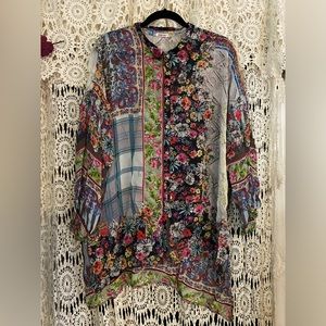 XL Silk Johnny Was tunic